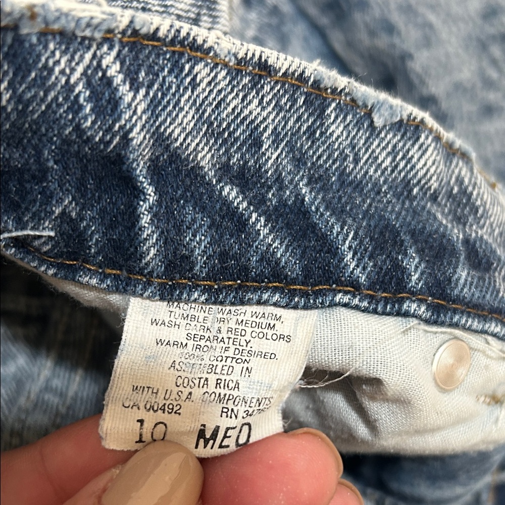 LEE WOMENS VINTAGE 90s ACID WASH HIGH RISE JEANS Sz 10 MED - Picture 10 of 11